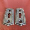 1920 's 1930 's FANCY INTERIOR LIGHT SWITCH PLATE PAIR (2) FOR HUPMOBILE NASH