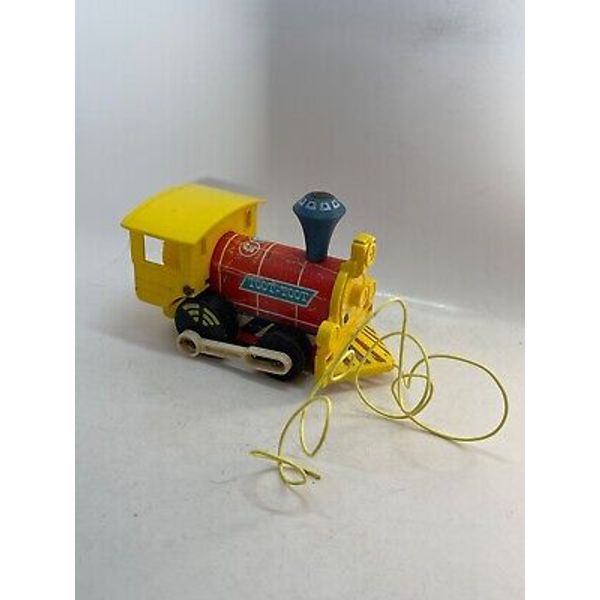 1964 Fisher Price Toot Toot Train Engine Pull Along Toy # 643 Vintage Classic