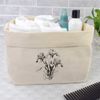 Large 'Iris Flowers' Canvas Organiser/Storage Bag (OR00029192)