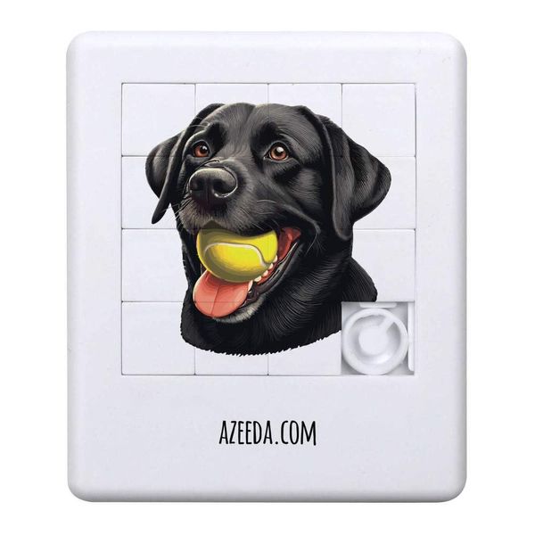 'Black Labrador With Ball' Sliding Puzzle (PZ00034342)
