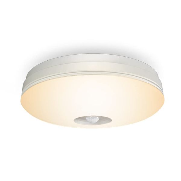 POOPEE LED Sensor Light, Small, Motion Sensor Included, LED Ceiling Light, 4 Tatami Mats, Lighting Fixture, Entrance Light, Hallway Light, 10W Power Consumption, 60W Equivalent, 1100 lm, Ceiling