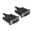 Delock DVI-Kabel (DVI 24+1 Stecker/0, 5m) Schwarz