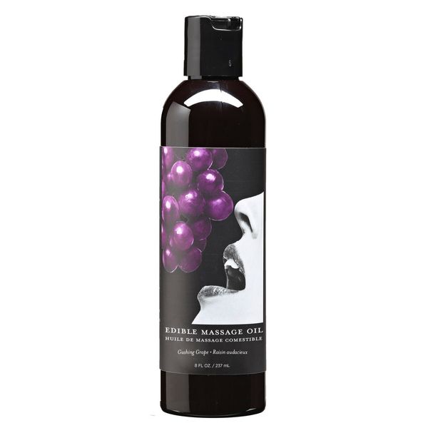 Earthly Body Edible Massage Oil 8oz - Grape