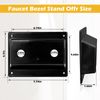 Faucet Bezel Stand Off Faucet Cover Mounting Kit for RV Shower Panel Replacement (Black)