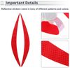 RATCHROLL Reflective Bumper Decal Fluorescent Red Meniscus Crescent Moon Pattern Reflective Car Sticker Personalized Decoration