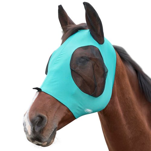 WeatherBeeta Deluxe Stretch Bug Eye Saver with Ears, Turquoise/Black, Cob
