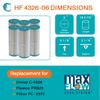 Hurricane Replacement Filter Cartridge for Pleatco PRB25/Unicel C-4326 (6 Pack)