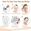 Derma Roller 1.5mm 192 real individual needles for face hair growth beard body skin care titanium microneedle antiaging