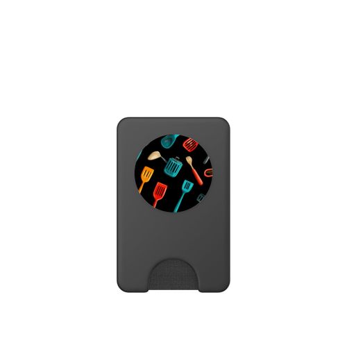 Colorful Kitchen Utensils Pattern for Culinary Arts PopSockets PopWallet for MagSafe