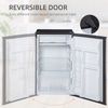 Mini Fridge with Freezer 3.2 Cu.Ft Compact Refrigerator for Bedroom Dorm Silver