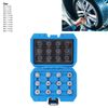 Wheel Lock Screw Removal,12pcs Car Spline Bits Locking Wheel Nuts Remove Tool Kits Auto Maintenance Repair