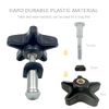 MUROCEA Rollator Walker Replacement Knobs - Arm Height Adjustment Knobs for 3 or 4 Wheeled Rollators, Easy-Grip Replacement Screws, Set of 2 (A)