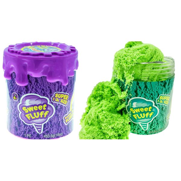 JA-RU 1 Pound Stretchy Cotton Candy Slime (1 Slime Bucket) Candy Scented Slime. Stress Relief Sensory Putty for Kids. Bulk Party Favors & Stocking Stuffers. 6599-1A