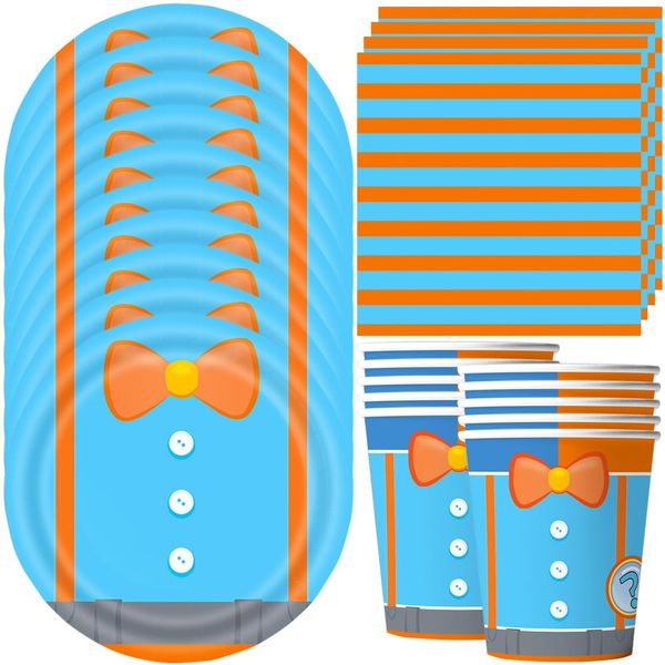 YGCHEN Einschulung Partygeschirr Tischdeko Schulanfang Party Geschirr Schoolopens Pappbecher Pappteller Servietten Schuleinführung Geschirr Set Kindergeburtstag Deko Baby Shower 10 Personen