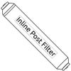 Inline GAC carbon post filter cartridge for RO quick connect 1/4" fittings