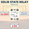 MAKERELE 3PCS SSR-40DA Solid State Relay Dc Input Ac Output ，3-32V/DC to 24-380V/AC Single Phase SSR-40DA Solid State Relay