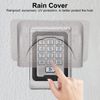 Access Control Rain Cover, Weatherproof Protective Shield Doorbell Keypad Card Reader Shell Transparent Plastic Controller Attachment Rainproof Fit for Wireless Video Fingerprint Lock Security System
