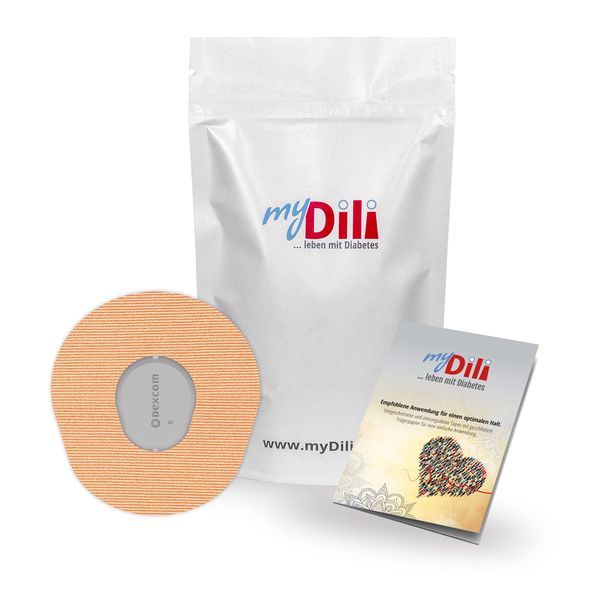 Plaster Tape Patches for Dexcom G7 Sensor DiaTape Classic myDili Diabetes Size Pack of 30