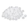 Sourcingmap 15mm Thread Dia Plastic Design Screw Cap Covers Hole Lids White 100pcs