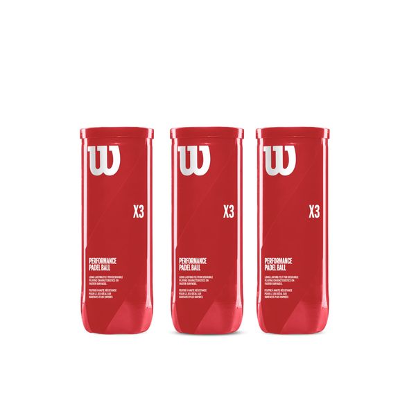Wilson Padel Balls X3 Padel Pack 9 (3 x 3)