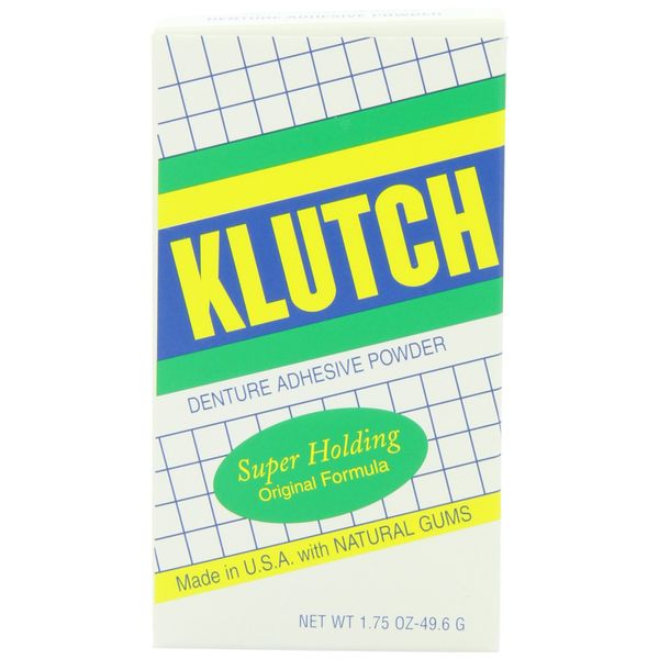 Klutch Denture Adhesive Powder, 1.75 Ounces