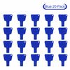 SUL Meter Box Key - Triangle Key - Electric Meter Key - Gas Meter Key - Plastic Utility Key - Meter Cupboard Key - Triangle Socket Spanner Key - 20 Pack – Blue