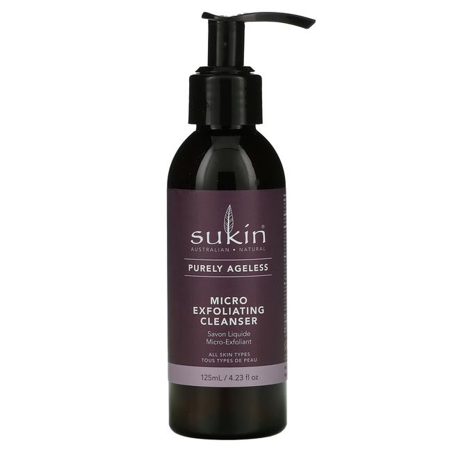 Sukin Purely Ageless Micro-Exfoliating Cleanser, 4.23 Ounce