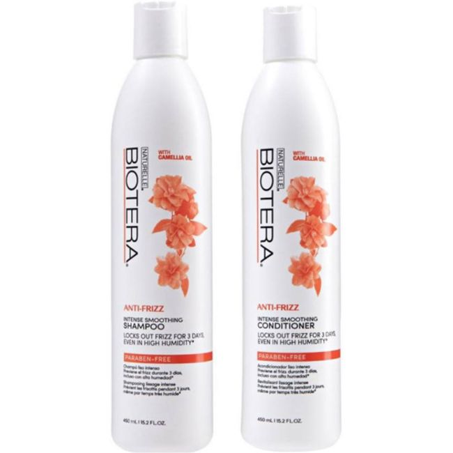 Biotera Anti-Frizz Intense Smoothing Shampoo & Conditioner for Unisex, 15.2oz