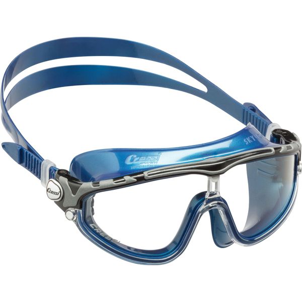 Cressi- SKYLIGHT-BRILLE SIL, BLAUES METALL