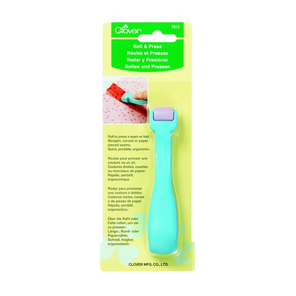 Clover Clover Roll & Press - Leather - Blue - Pattern 7812 - Sewing Notion - Seam Presser