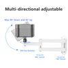 suptek Foldable Projector Wall Mount Universal Adjustable Wall Projector Mount 1/4" M4 M6 Screw Size, White, MA1330YTW