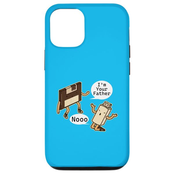 iPhone 14 Floppy Disc and USB Flash Drive - Funny Father / Son Case
