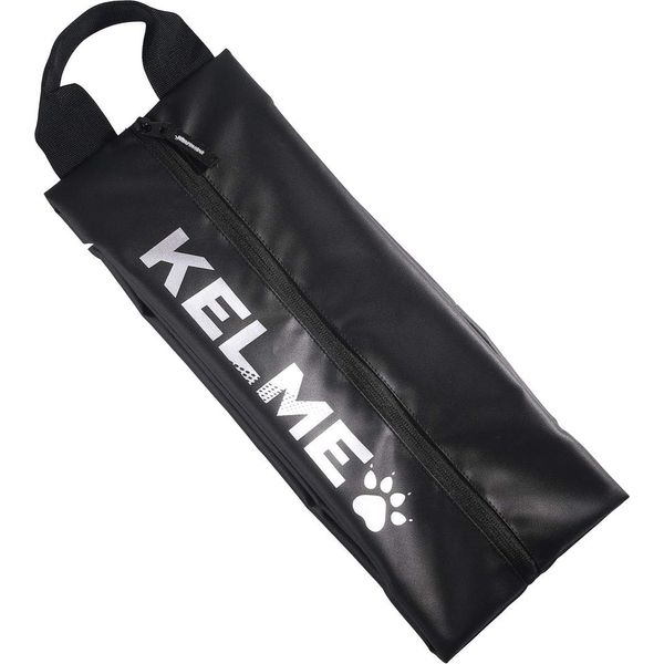 Kelme 9886018 Shoe Bag, Black x Silver, Width 16.5 x Height 6.5 x Depth 5.1 inches (42 x 16.5 x 13 cm)