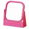 Yamamura M-216 Mini Lady Square Shaped Stand Mirror, Pink