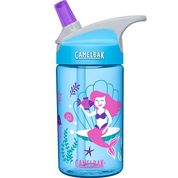 CamelBak eddy Kids Water Bottle - CamelBak Kids Big Bite Valve - Spill Proof - Water Bottle For Kids - BPA-Free Water Bottle - 12oz, Magical Mermaids