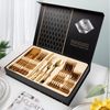24 Pieces Stainless Steel Forks And Spoons Flatware Tableware Set Kitchen