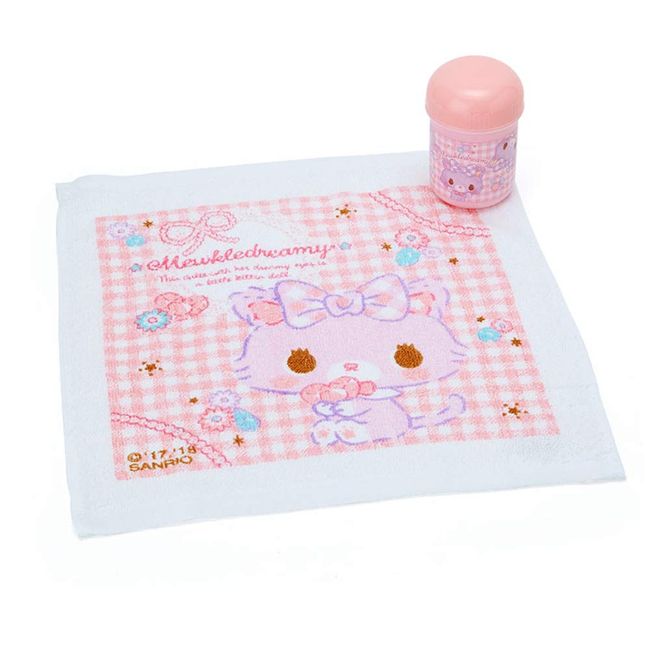 Sanrio Mukle Dreamy Hot Towel & Case (Checked)