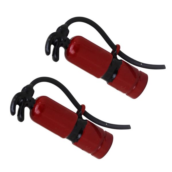 Toyvian Dollhouse Miniature Fire Miniature fire extinguishers fire Extinguisher Stress Toy DIY Dollhouse Decor Extinguisher Models: 2Pcs