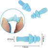 oAuLrX Ear Plugs Silicone Ear Plugs String with Cord Soundproofing Sleep Noise Isolating Soft Silicone Cord Ear Plugs Hearing Protection Ear Plugs (Pack of 20 Pairs)