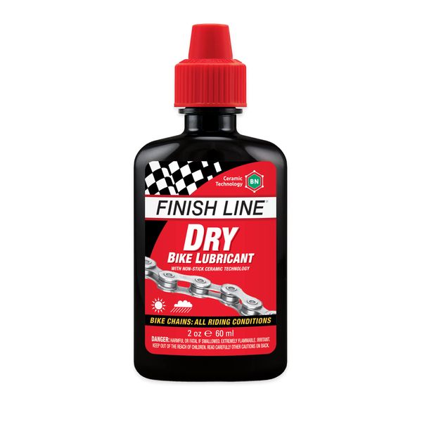 Finish Line Dry Bike Lubricant Squeeze Bottle, 2 Ounce