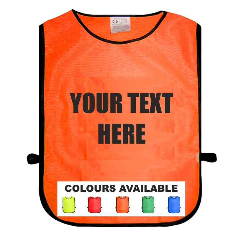 Custom Printed With Your Text Orange Tabard, Unisex Adult One Size Fits ...