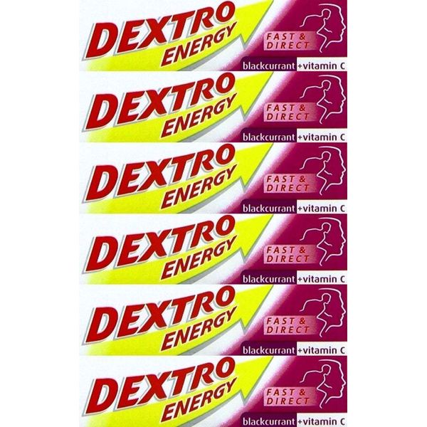 Dextro Energy Glucose Tablets Blackcurrant 47g x 6 Packs