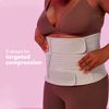 Frida Mom Postpartum Abdominal Support Binder | Natural Delivery & C-Section Recovery | 9" High Adjustable Compression Wrap