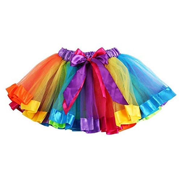 STYLEX PARTY TRY SOMETHING DIFFERENT Rainbow Ladies Tutu Skirt Costume Fancy Dress Dancing Petticoat Dress