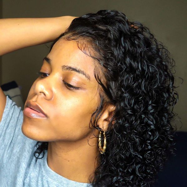 Venice Hair 13x6 Lace Front Human Hair Wigs for Black Women Virgin Curly Human Hair Wigs Short Lace Frontal Wig Pre Plucked with Baby Hair (14 inch, 150% density)