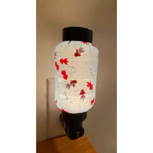 Blue  Goldfish Oriental Japanese Washi paper Night Light Wall plug-in Home