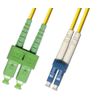 2M Singlemode Duplex Fiber Optic Cable (9/125) - LC/UPC to SC/APC