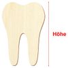 Holz Zahn - Deko Basteln 3-50cm, Größe:3cm, Pack mit:1 Stück