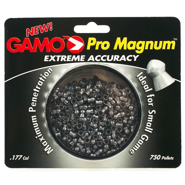 Gamo Pro Magnum .177 Cal, 7.8 Grains, Pointed, 750ct