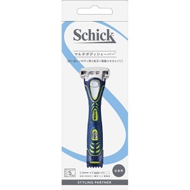 [Schick Japan] Multi-body shaver (with blade + 1 replacement blade) 1 unit [Cosmetics]